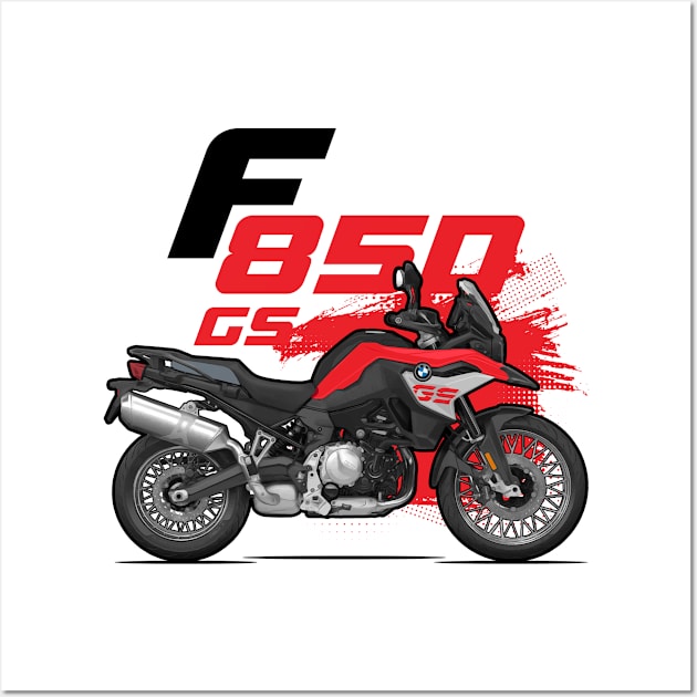 F850 GS- Red Wall Art by Tomislav Lozić